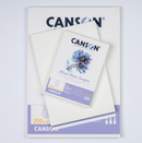Canson Imagine White Mixed Media Pad - Light Grain 200gsm A4 - 50 Sheets