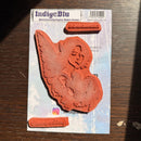 IndigoBlu rubber stamp of a woman with wings on its packaging.