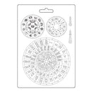 Stamperia Soft Maxi Mould A5 - Venice City of Art - Clocks