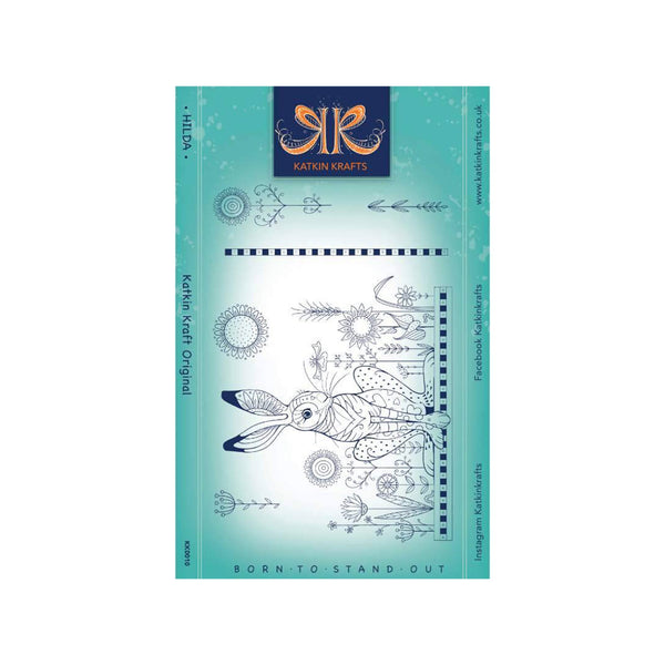 Katkin Krafts Clear Stamp - Hilda 6" x 8"*
