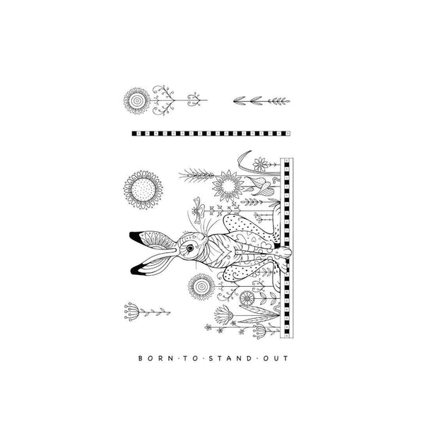 Katkin Krafts Clear Stamp - Hilda 6" x 8"*