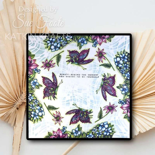 Katkin Krafts Clear Stamp Set 6"x 8" - The Butterfly Effect*