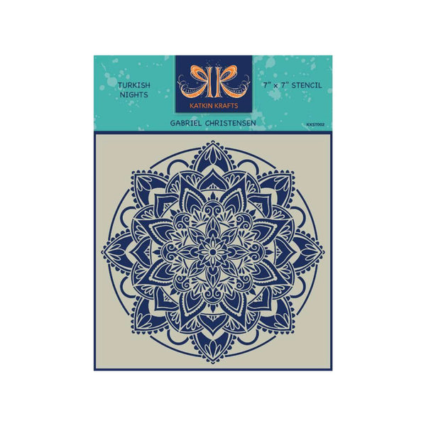Katkin Krafts Stencil - Turkish Night 7" x 7"*