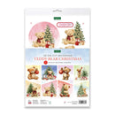 Katy Sue Die Cut Decoupage 12/Pkg - Teddy Bear Christmas