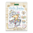 Kath & Seu Hello Baby paper craft book with teddy bear illustrations on a white background