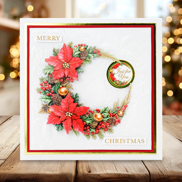 Katy Sue Die Cut Decoupage 3/Pkg - Christmas Flowers