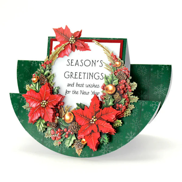 Katy Sue Die Cut Decoupage 3/Pkg - Christmas Flowers