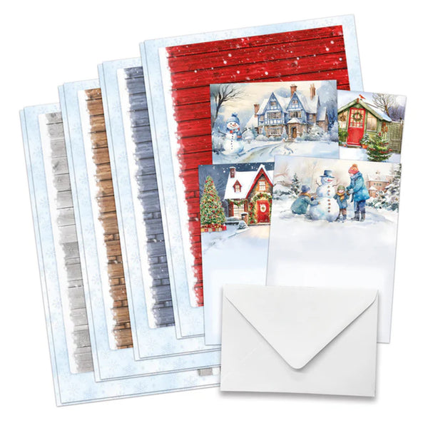 Katy Sue Picket Fence Card Making Kit - Christmas Garden
