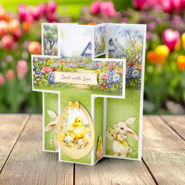 Katy Sue White Cross Pop Up Cards & Envelopes 12/Pkg