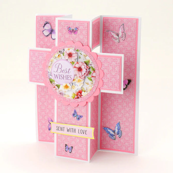 Katy Sue White Cross Pop Up Cards & Envelopes 12/Pkg