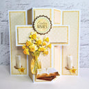 Katy Sue White Cross Pop Up Cards & Envelopes 12/Pkg