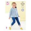 King Cole Free Pattern - Cherished Baby DK Yarn - Cardigans