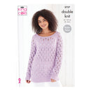 King Cole Free Pattern - Cottonsoft DK - Sweater and Cardigan