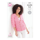 King Cole Free Pattern - Cottonsoft DK - Sweater and Cardigan