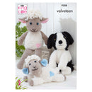 King Cole Free Pattern - Velveteen Yarn - Velveteen Sheep & Dog