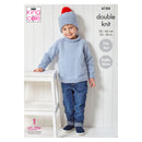 King Cole Free Pattern - Cherished Baby DK Yarn - Sweater, Cardigan & Hat