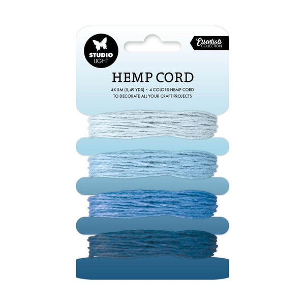 Studio Light Consumables Hemp Cord 4/Pkg Nr. 09, Shades Of Blue