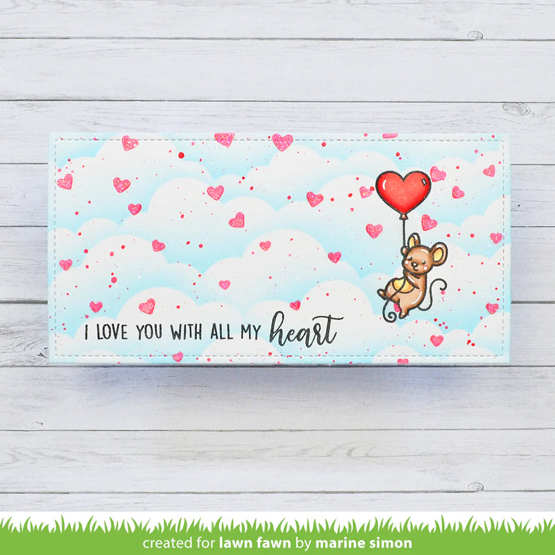 Lawn Fawn Clear Stamp Set - All My Heart