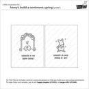 Lawn Fawn Clear Stamp Set - Henry's Build-A-Sentiment: Spring