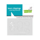 Lawn Clippings Colouring Stencils - I Love You Mower