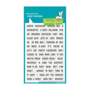 Lawn Fawn Clear Stamp Set - Henry's Build-a-Sentiment: Birthday
