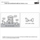 Lawn Fawn Clear Stamp Set - Treat Cart Sentimant Add-On: Tacos