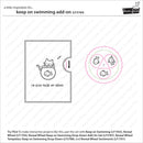 Lawn Fawn Clear Stamp Set - Keep On Swimming Add-On