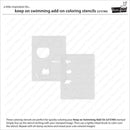 Lawn Clippings Colouring Stencils - Keep On Swimming Add-On