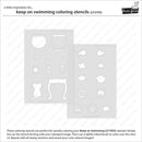 Lawn Clippings Colouring Stencils - Keep on Swimming