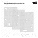Lawn Clippings Colouring Stencils - Veggie Happy