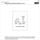 Lawn Fawn Clear Stamp Set - Silly Goose! Sentiment Add-On