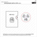 Lawn Fawn Clear Stamp Set - Spring Basket Add-On: Fall