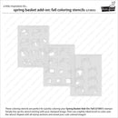 Lawn Fawn Coloring Stencil Set - Spring Basket Add-On: Fall