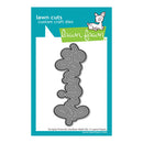 Lawn Cuts custom craft die by Lawn Fawn on a blue and white packaging