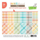 Lawn Fawn Favorite Flannel Fall 6"x 6" Petite Paper Pack