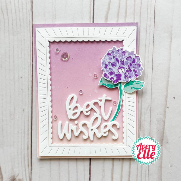 Avery Elle Clear Stamp Set - Layered Hydrangea*