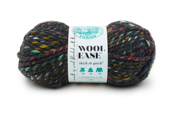 Lion Brand Wool-Ease Thick & Quick Yarn - Bedrock