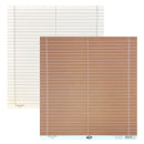 Luxe Designs 12"x12" Double Sided Cardstock - Simple Ledger - Brown.
Side one - White with brown lines.
Side two - Brown with white lines.
