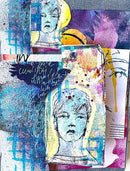 Dina Wakley Media Cling Stamps 6in x 9in - Strong Men*