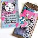 Dina Wakley Media Cling Stamps 6"X9" You Matter - MDR83290*