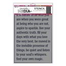 Dina Wakeley MEdia Stencils 5"X5" Feel Your Magic