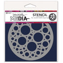 Dina Wakley Media Stencils 5"x 5" - Bubbles Coaster