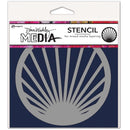 Dina Wakley Media Stencils 5"X5" - Burst Coaster*