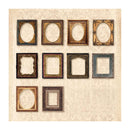Poppy Crafts Paper Window Frames 30 Pack - Vintage Art Collection