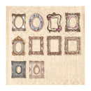 Poppy Crafts Paper Window Frames 30 Pack - Vintage Art Collection