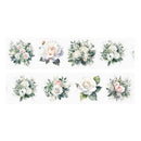 Poppy Crafts Flower Sticker Roll - White Roses