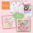 Marianne Design Hearts Rhinestones - Decorations - Silver