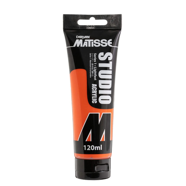 Matisse Studio Acrylic Paint 120ml - Bright Orange