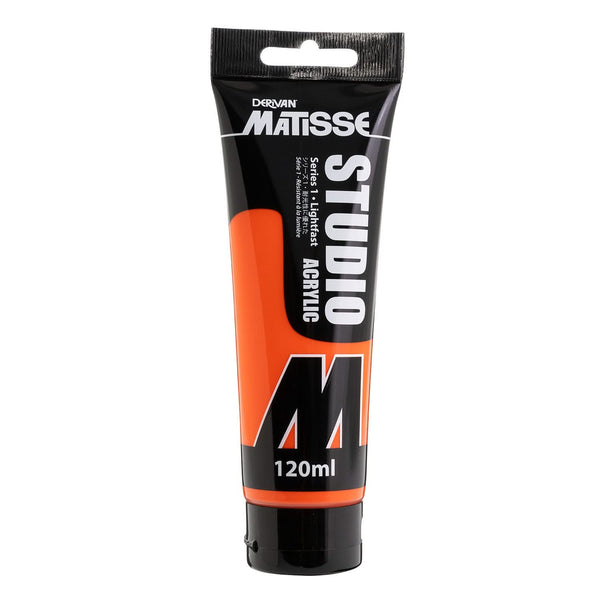 Matisse Studio Acrylic Paint 120ml - Fluro Orange
