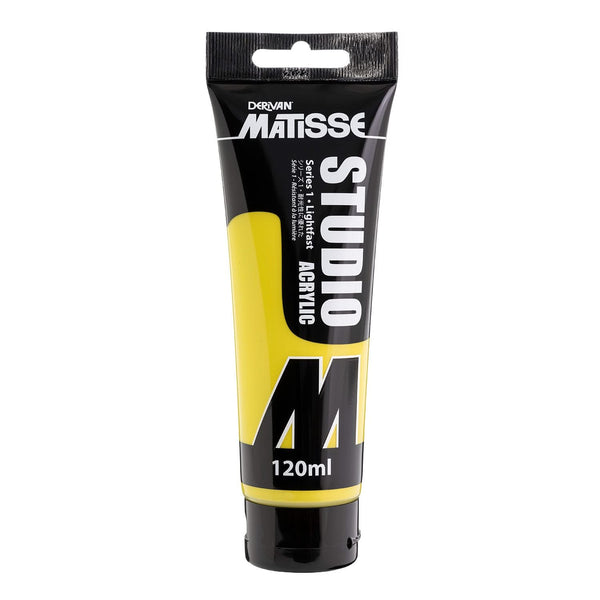 Matisse Studio Acrylic Paint 120ml - Lemon Yellow